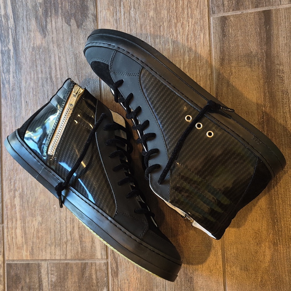 P448 F22 SKATE Leather Sneakers in Carbon, Size 40, Men's 7/7.5, Women's 9/9.5 - Picture 6 of 16